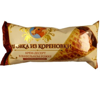 Крем-десерт Коровка из Кореновки с вар.сгущ.25%в ваф.рожке 40гр
